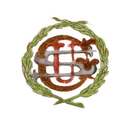 圖為清末廣彩“USG”花鳥人物紋小碟細(xì)節(jié)圖，盤心為字母“USG”，代表美國總統(tǒng)格蘭特。1868年，美國皮斯卡塔韋號（Piscataqua） 船長阿門（Captain Ammen）在廣州定制一套餐具送給格蘭特將軍夫婦。1869年，當(dāng)這套餐具抵達(dá)美國時，尤利塞斯·S·格蘭特已就任第18任美國總統(tǒng)。（來源：廣州十三行博物館）